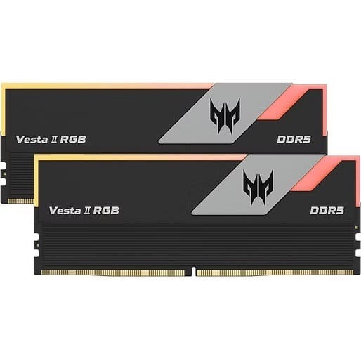 Predator Vesta II RGB 32GB (16GBx2) DDR5-6800 UDIMM Memory -  Black