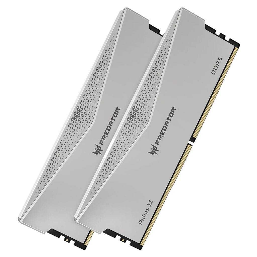 Predator Pallas II 32GB(16GBx2) DDR5-6000 UDIMM Memory - Silver