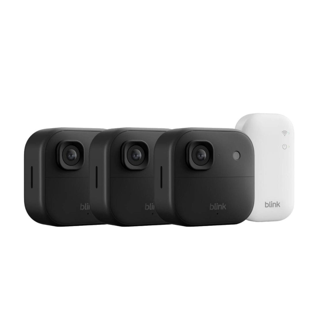 Blink Outdoor 2K+ WL Smart Security Camera 3-Pcs - Black