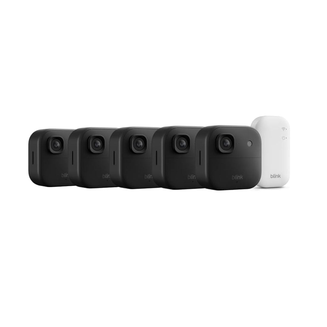 Blink Outdoor Camera 2K+ w/WL Sec Cam Sys 5Pk BK