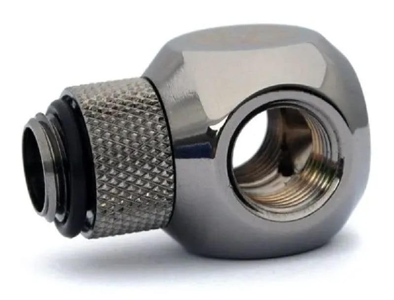 Bitspower G1/4" Black Sparkle T-Rotary IG1/4"X2 Extender