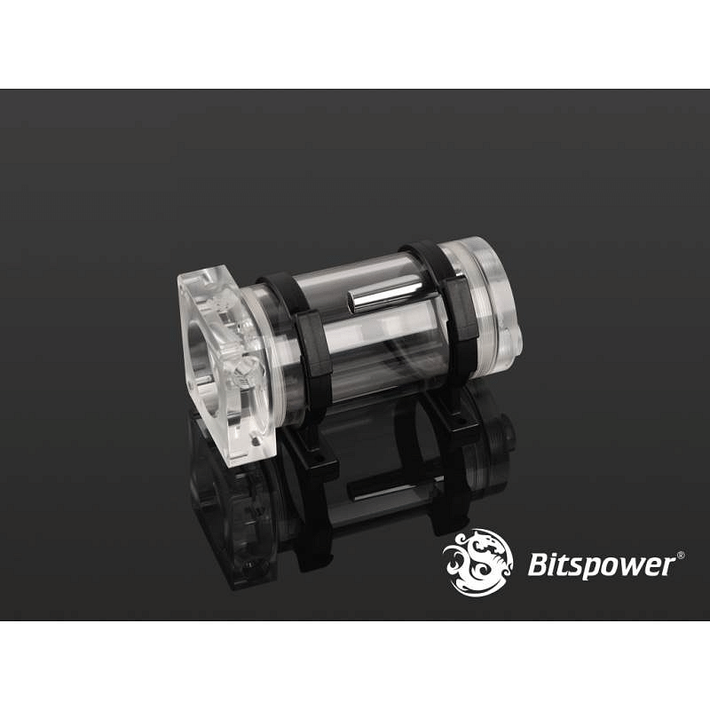 Bitspower DDC Pump Top With Reservoir Kit (100mm) - Clear/Clear