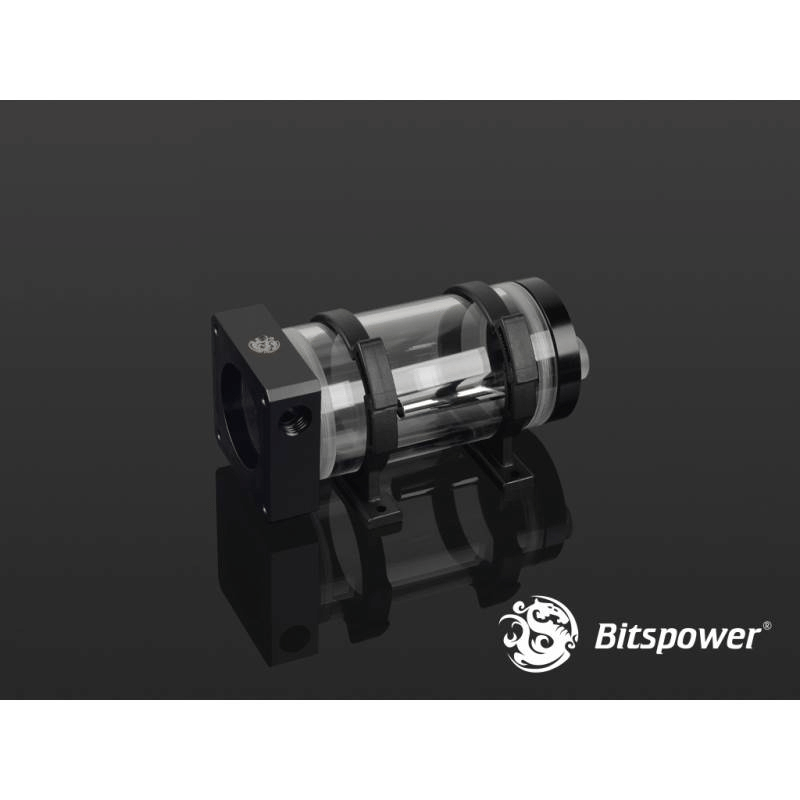 Bitspower DDC Pump Top With Reservoir Kit (100mm) - Black/Clear