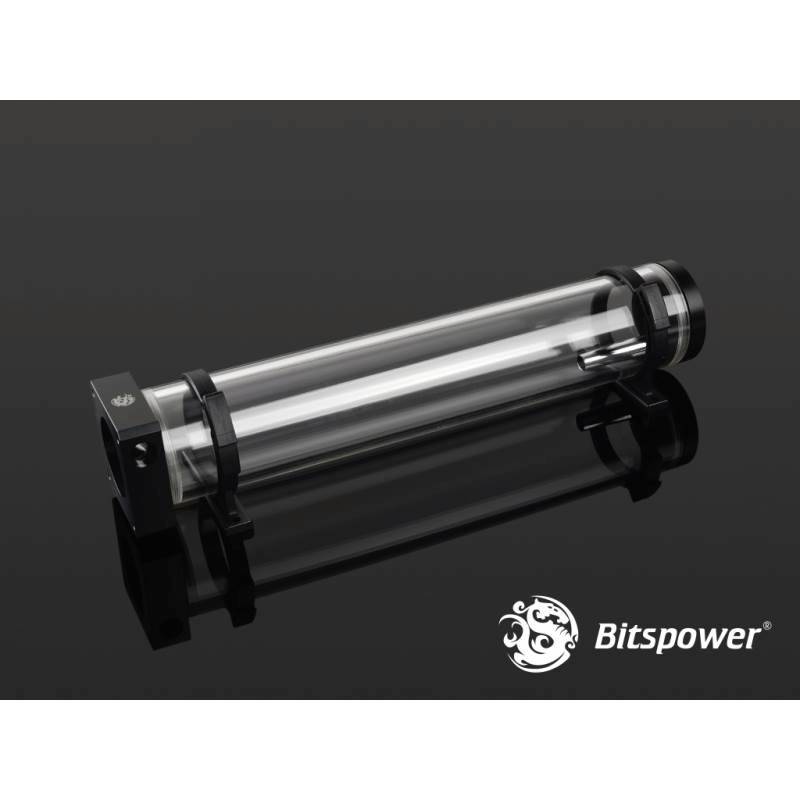 Bitspower DDC Pump Top With Reservoir Kit (250mm) - Black/Clear
