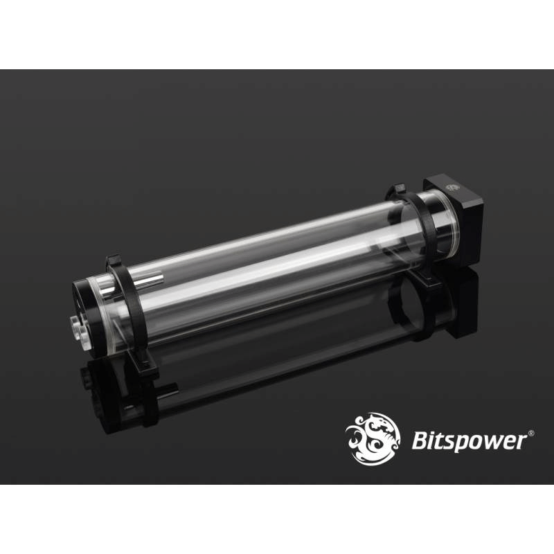 Bitspower DDC Pump Top With Reservoir Kit (200mm) - Black/Clear