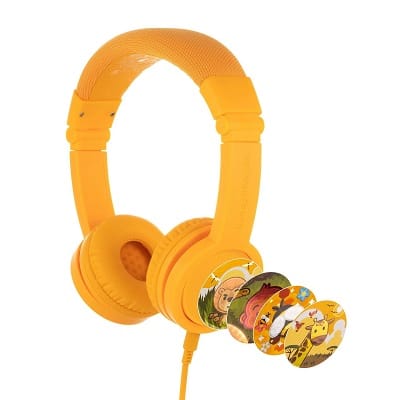 BuddyPhones Explore Plus with Mic Sun Yellow