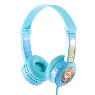 BuddyPhones Travel Kids Headphones Blue