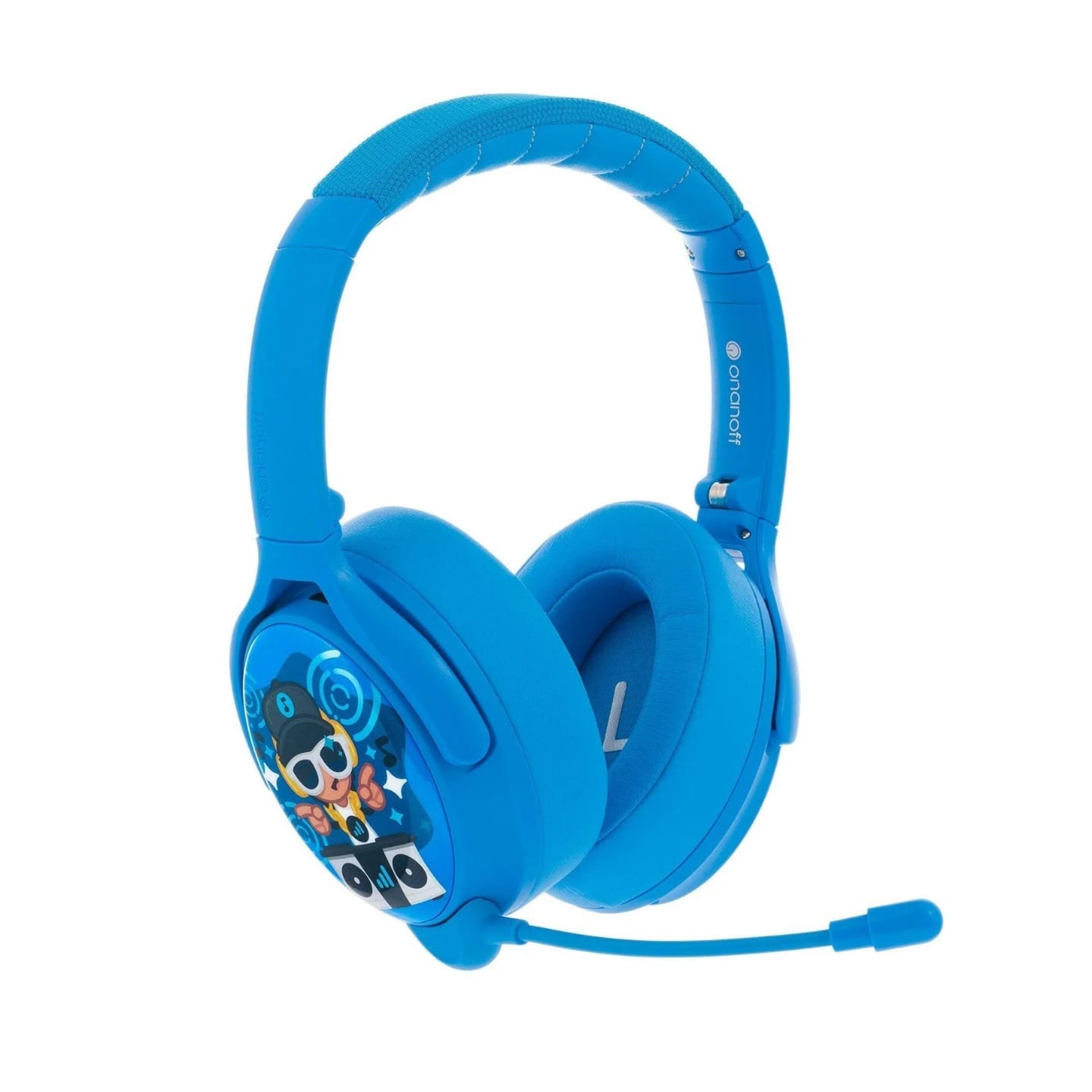 BuddyPhones Cosmos+ Wireless With Active Noise Cancellation Headphones - Cool Blue