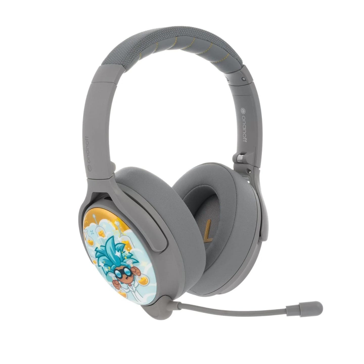BuddyPhones Cosmos Plus Wireless Noise Cancelling Headphone - Grey Matter