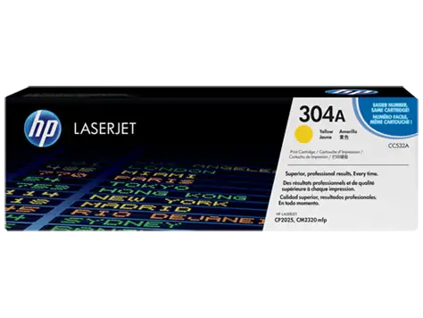 HP CC532A Yellow Toner 2,800 Page Yield