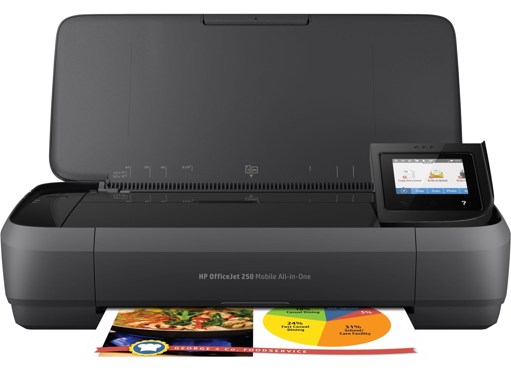 HP OfficeJet 250 Mobile A4 Wireless Colour Multifunction Inkjet Printer