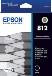 Epson 812 Standard Cap DuraBrite Ultra Ink Cartridge - Black