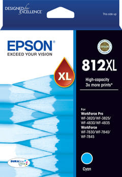 Epson 812XL HighCap DuraBrite Ultra - Cyan