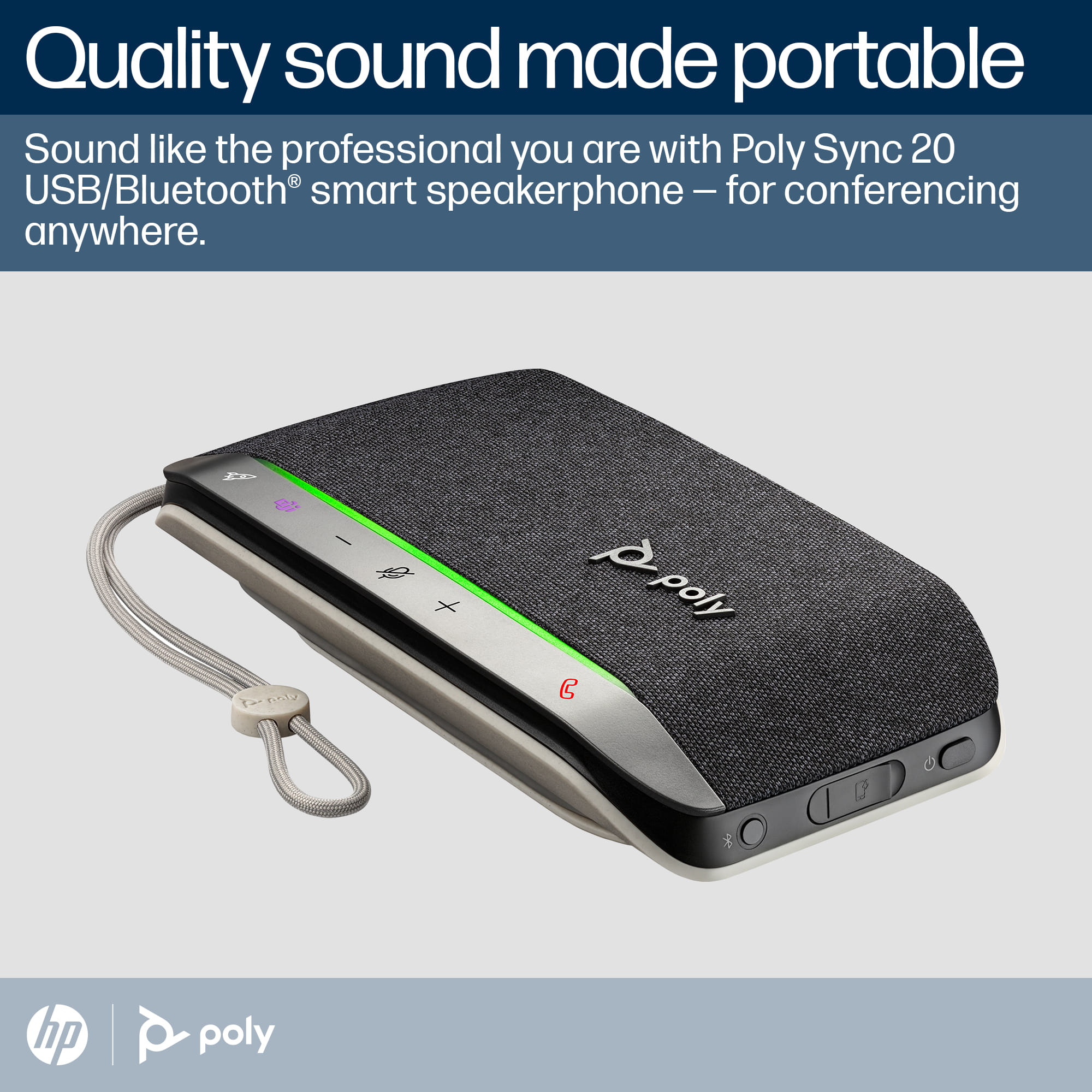 HP Poly Sync 20-M SP +USB-A to C Headset