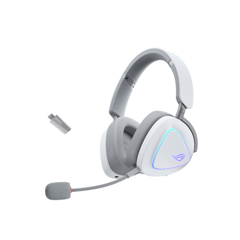 ROG Delta II Wireless Gaming Headset - Moonlight White