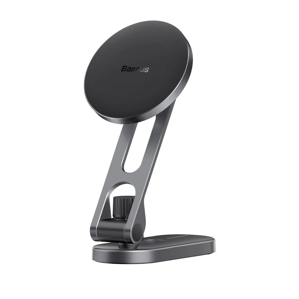 Baseus T-Space Magnetic Foldable Metal Car Phone Holder For Tesla Models - Silver