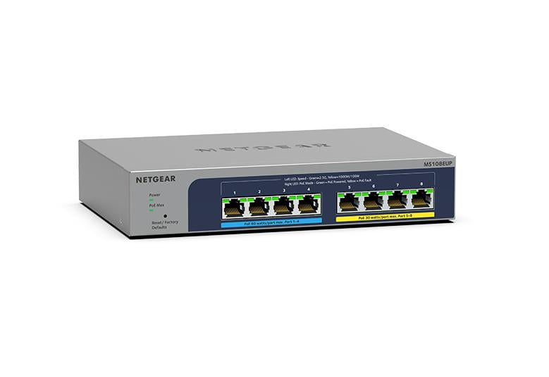 Netgear MS108EUP 8-Port Ultra60 PoE++ Ethernet Plus Switch