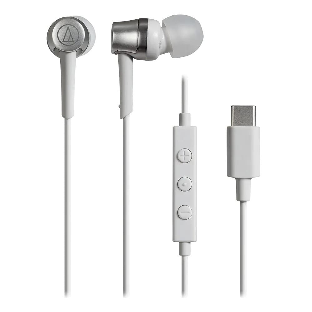 Audio-Technica In-Ear Headphones With USB-C Connector - White