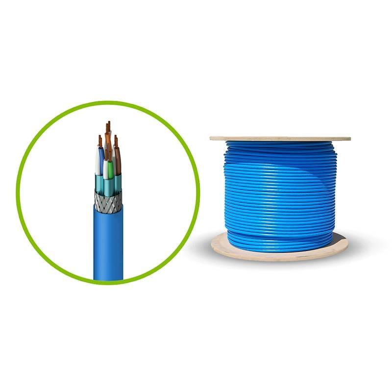 Serveredge CAT6A 305m Network Cable SFTP LSZH - Blue