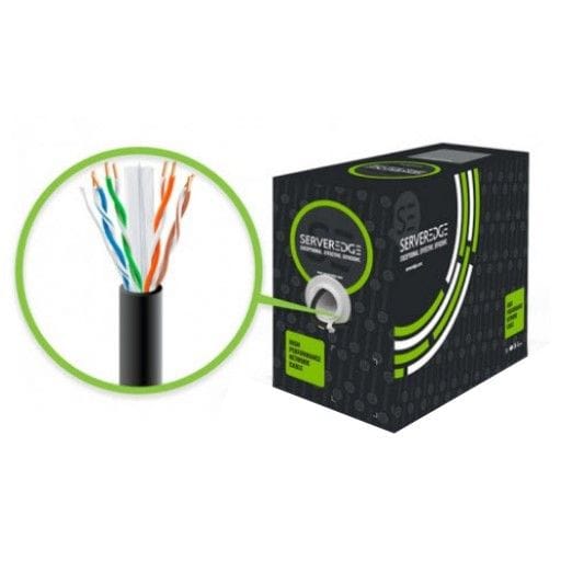 Serveredge CAT6 305m Network Cable PVC - Black