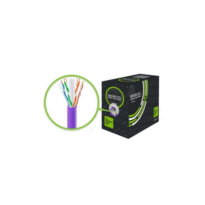 Serveredge CAT6 305m Network Cable PVC - Purple