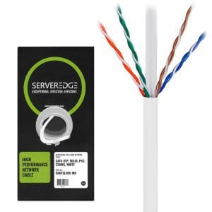 Serveredge CAT6 305m Network Cable UTP PVC - White