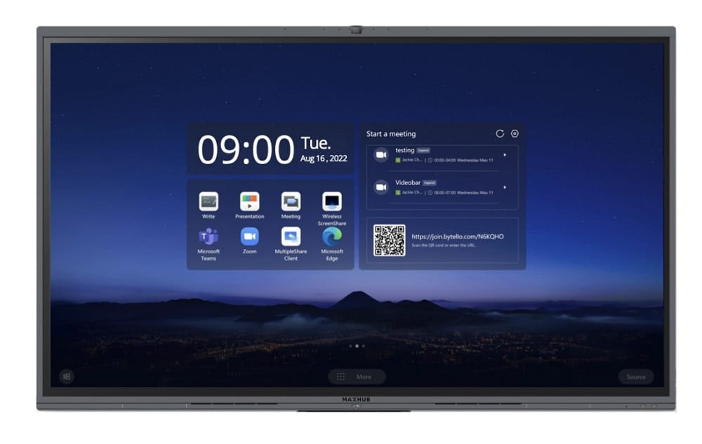 Maxhub C8630 86" V6 Series Interactive Flat Panel Display