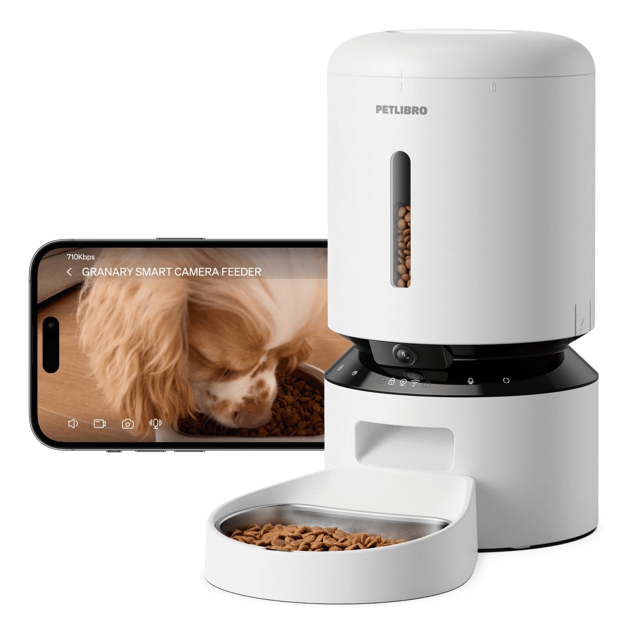 Petlibro Granary Camera Feeder Smart Wi-Fi 5L - White