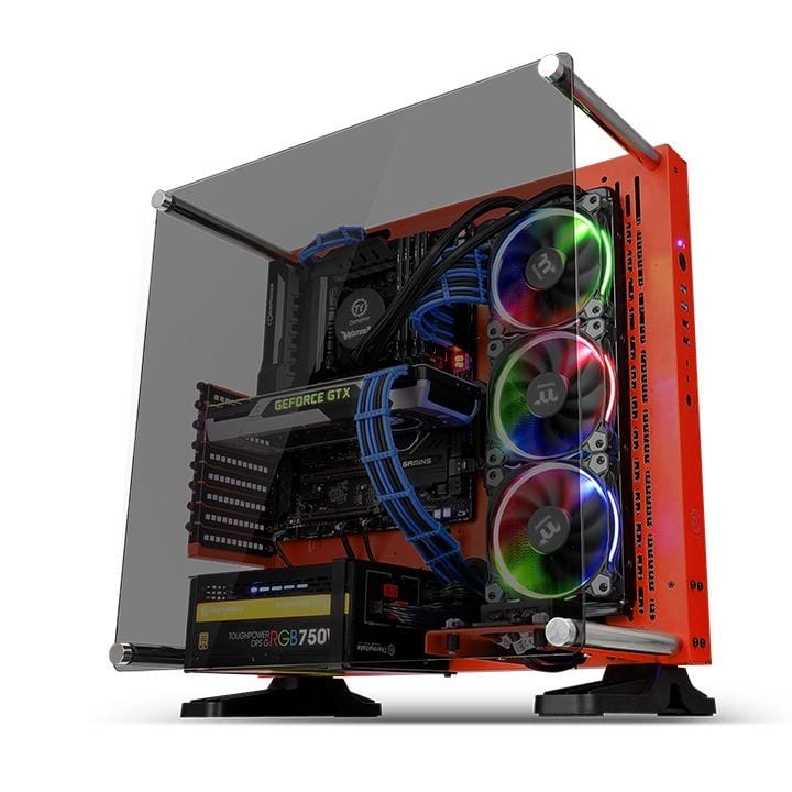 Thermaltake Core P3 Tempered Glass Red Edition ATX Open Frame Chassis 