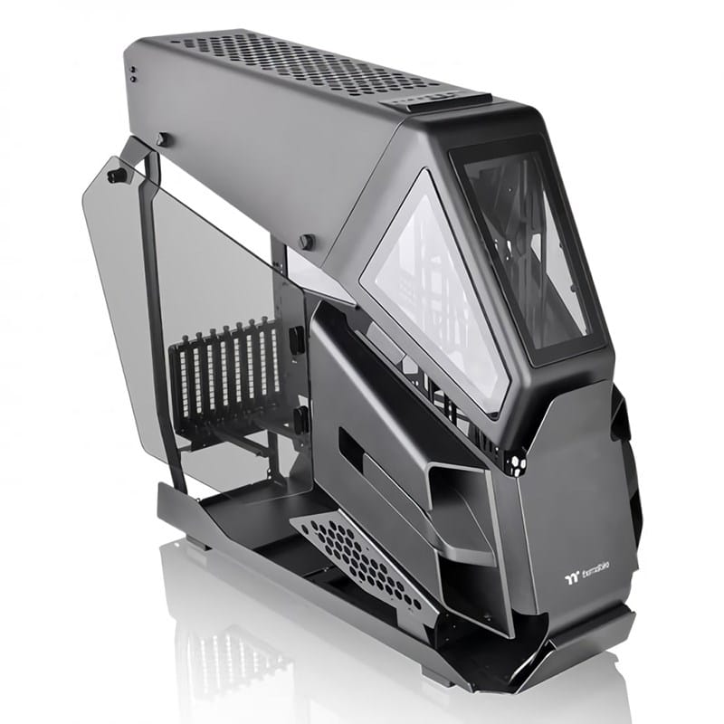 Thermaltake AH T600 E-ATX Tempered Glass Full Tower Helicopter Style Computer Case - Black
