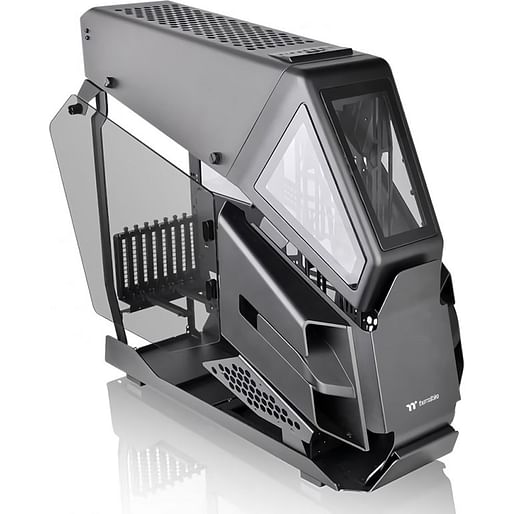 Thermaltake AH T600 E-ATX Tempered Glass Full Tower Helicopter Style Computer Case - Black
