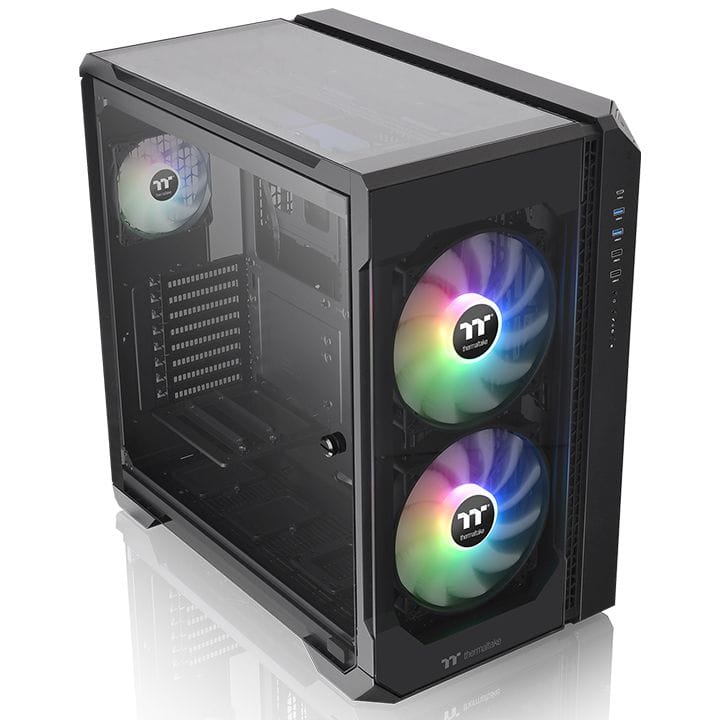 Thermaltake View51 E-ATX ARGB 3-Sided Tempered Glass Computer Case - Black