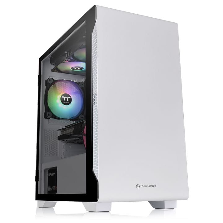 Thermaltake S100 Snow Edition Tempered Glass Micro-ATX - White