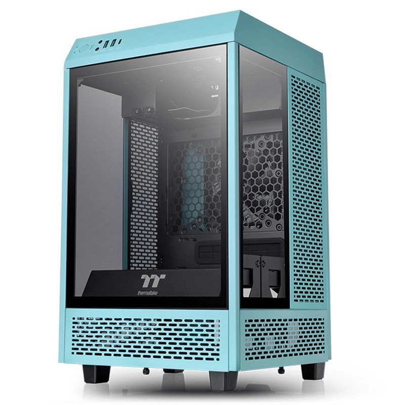Thermaltake The Tower 100 Tempered Glass Mini-ITX Case - Turquoise Edition
