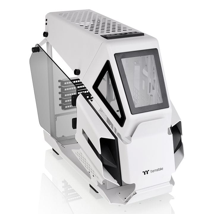 Thermaltake AH T200 Tempered Glass Panels Micro-ATX Computer Case - Snow Edition