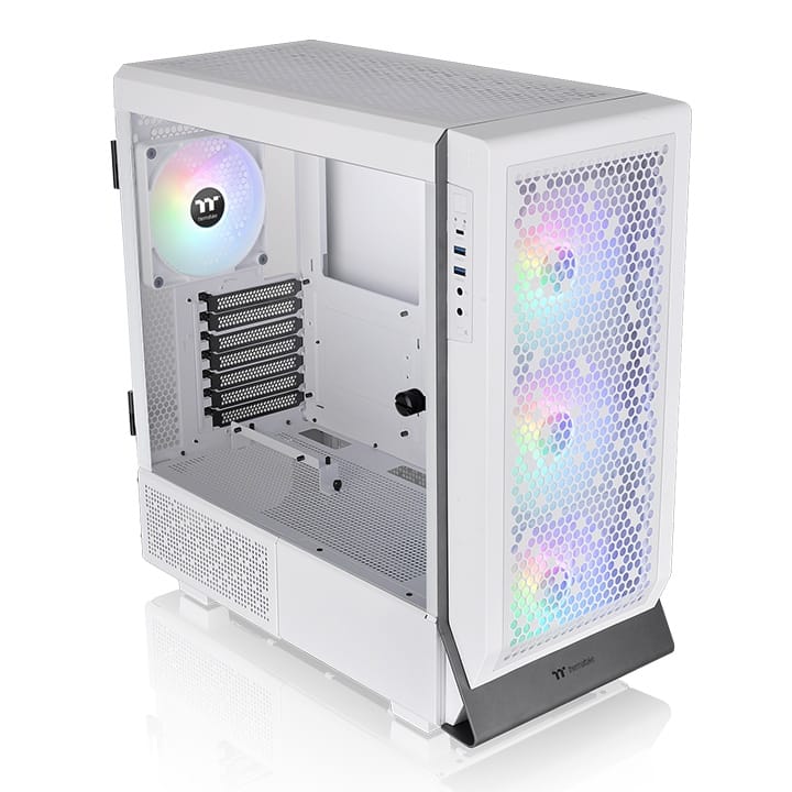 Thermaltake Ceres 500 Tempered Glass ARGB E-ATX Mid Tower Computer Case - Snow Edition