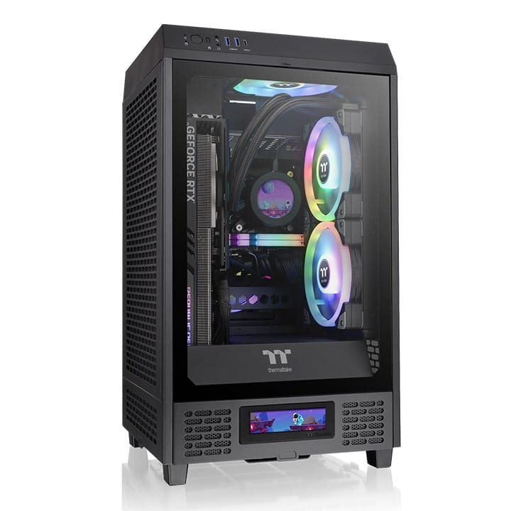 Thermaltake The Tower 200 Tempered Glass Mini-ITX Case Black Edition