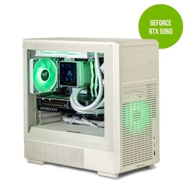 Thermaltake System Retro Gaming Desktop PC, Ryzen 5-7500F 32GB RAM, 1TB SSD, RTX 5060, Windows 11 Home