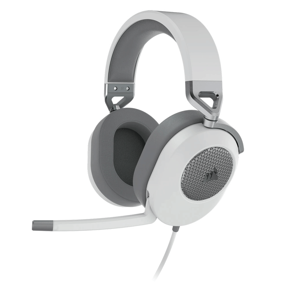 Corsair HS65 SURROUND Wired Gaming Headset — White