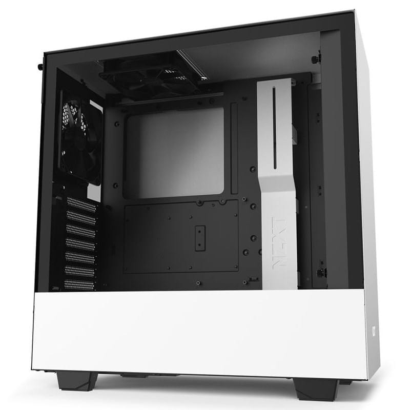 NZXT H510 Tempered Glass Mid-Tower ATX Case - White/ Black