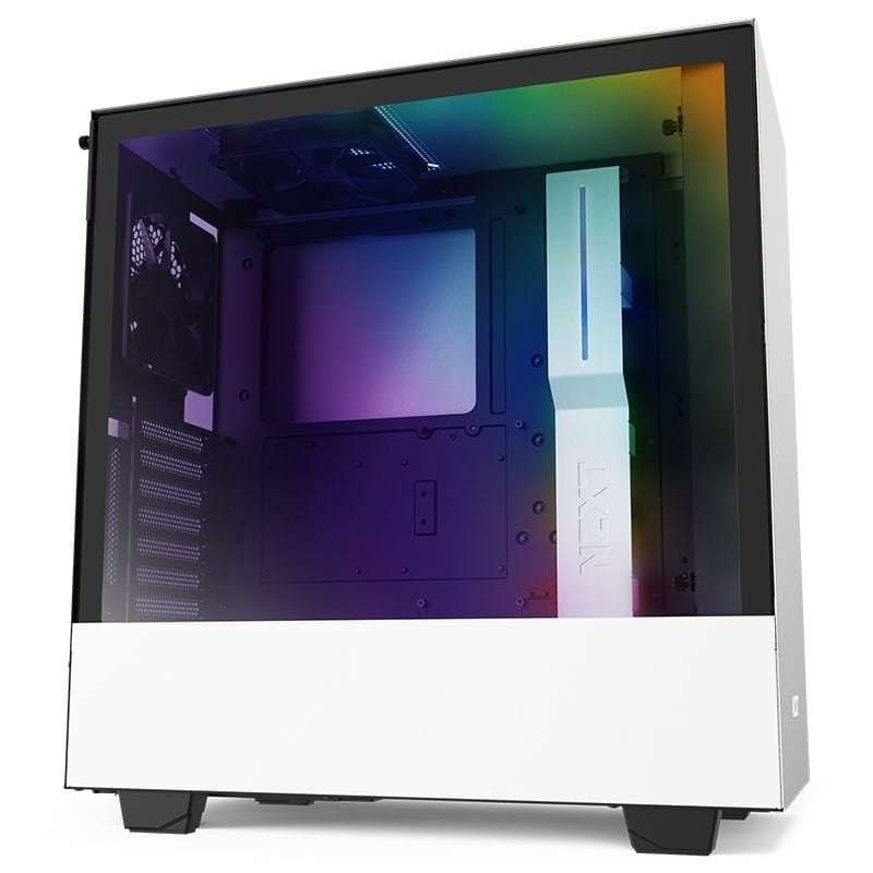 NZXT H510i Smart Tempered Glass Mid-Tower ATX Case - White