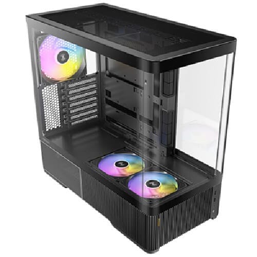 Antec C6 Curve ARGB Mid Tower ATX Tempered Glass Computer Case - Black