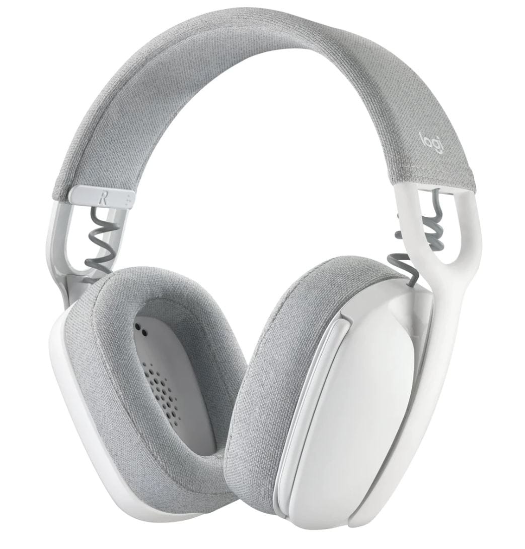 Logitech Zone Vibe 100 Wireless Over the Ear Headphones - Off White