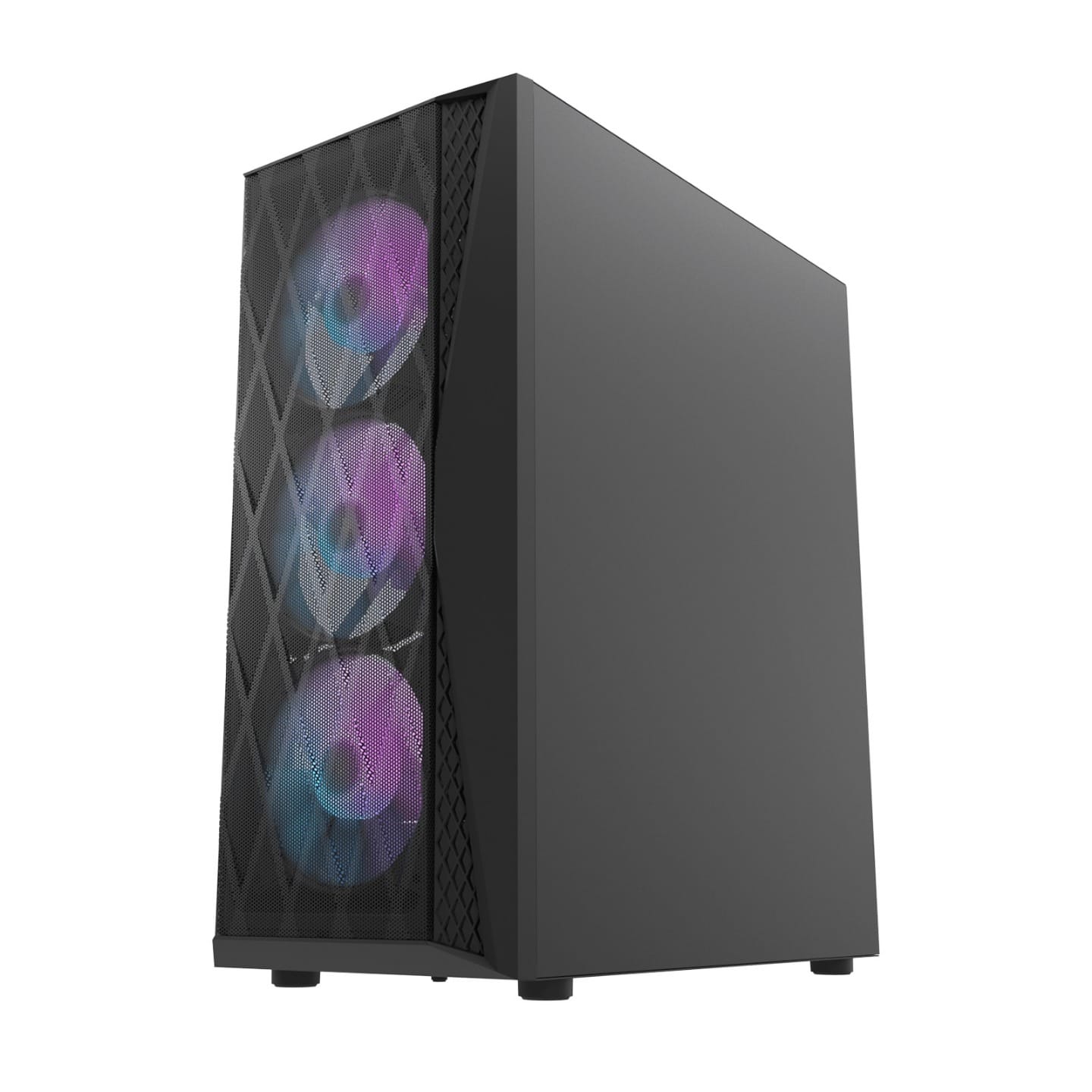 Darkflash DK352 PC Case Tempered Glass ATX With 4xARGB Fans - Black