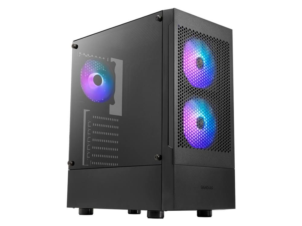 Gamdias Talos E3 Mesh ATX Mid Tower Gaming PC Case With 3x ARGB Fans - Black