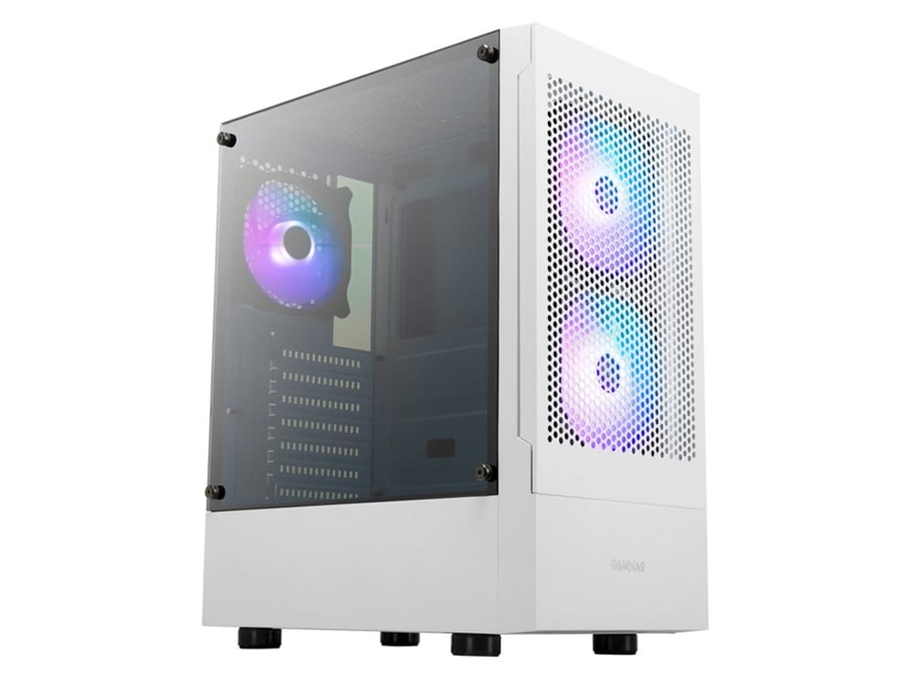 Gamdias Talos E3 Mesh ATX Mid Tower Gaming PC Case With 3x ARGB Fans - White