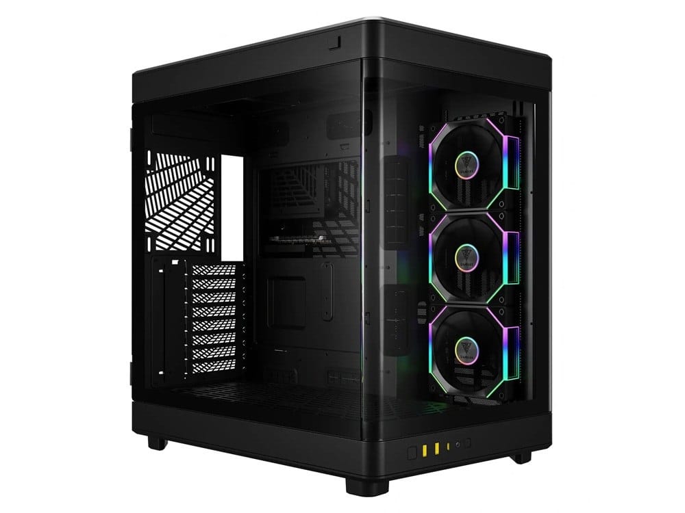 Gamdias NESO P1 PRO Tempered Glass E-ATX Full Tower PC Case With 3 Built-in Fans - Black