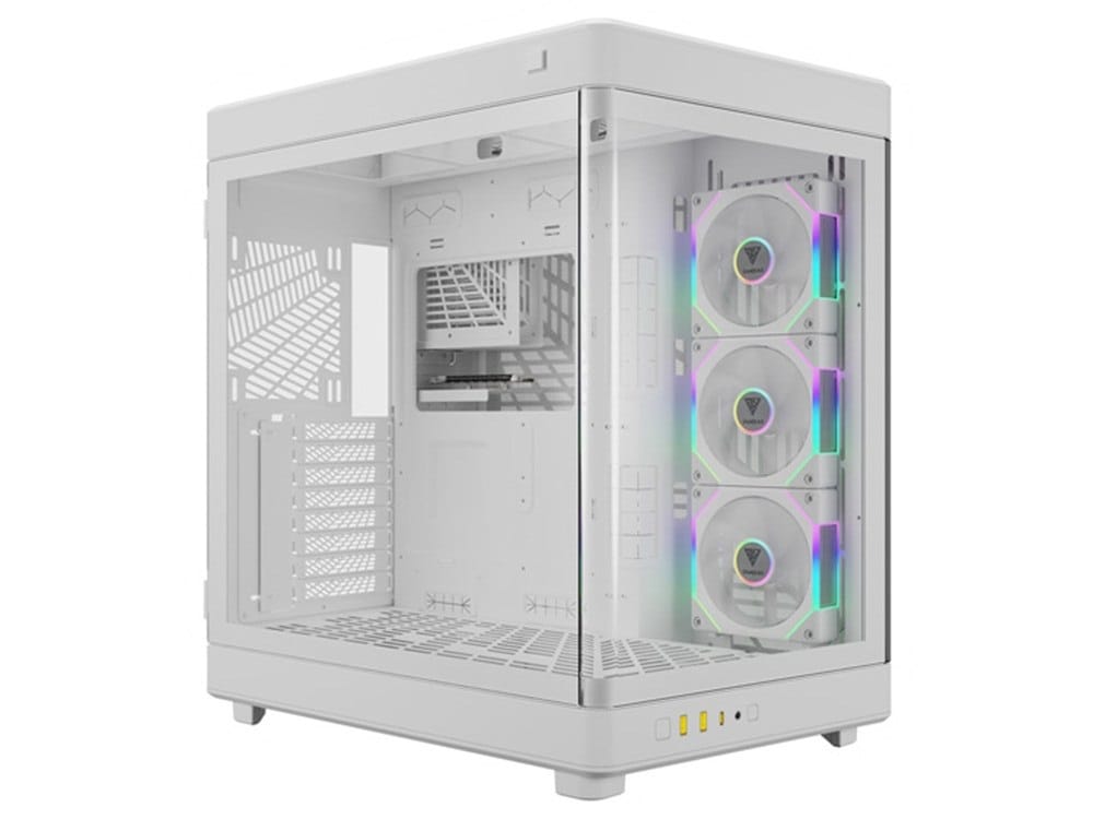 Gamdias NESO P1 PRO Tempered Glass E-ATX Full Tower PC Case With 3 Built-in Fans - White