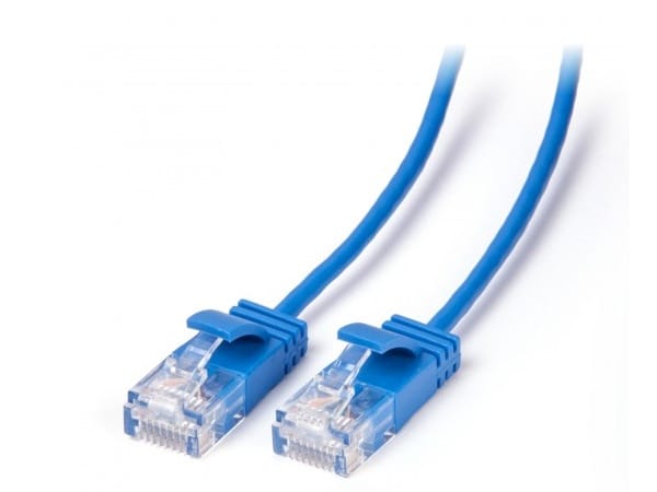 Connect Ultra Slim Cat6 Network Cable - 0.30m - Blue
