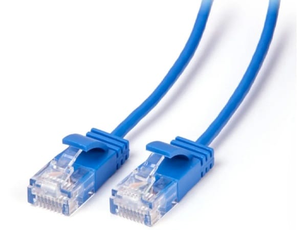 Connect 0.50m Ultra Slim Cat6 Network Cable - Blue